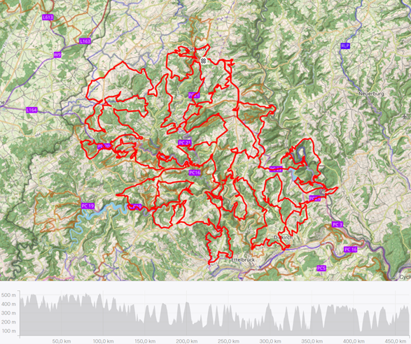 A GPX trace of Sem's amazing 10,000m of ascent ride